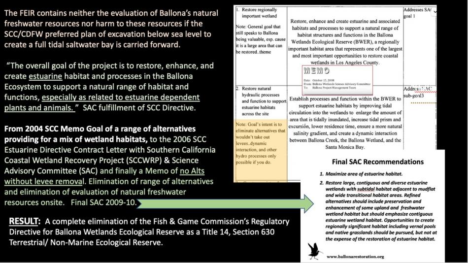 ballona wetlands restoration FEIR Land management plan slide10