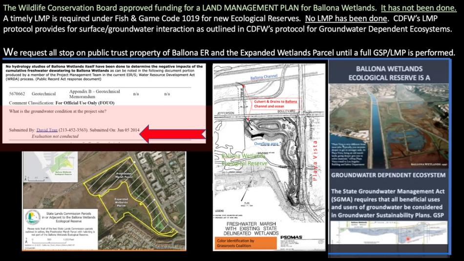 ballona wetlands restoration FEIR Land management plan slide17